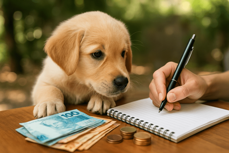 custo de ter um cachorro