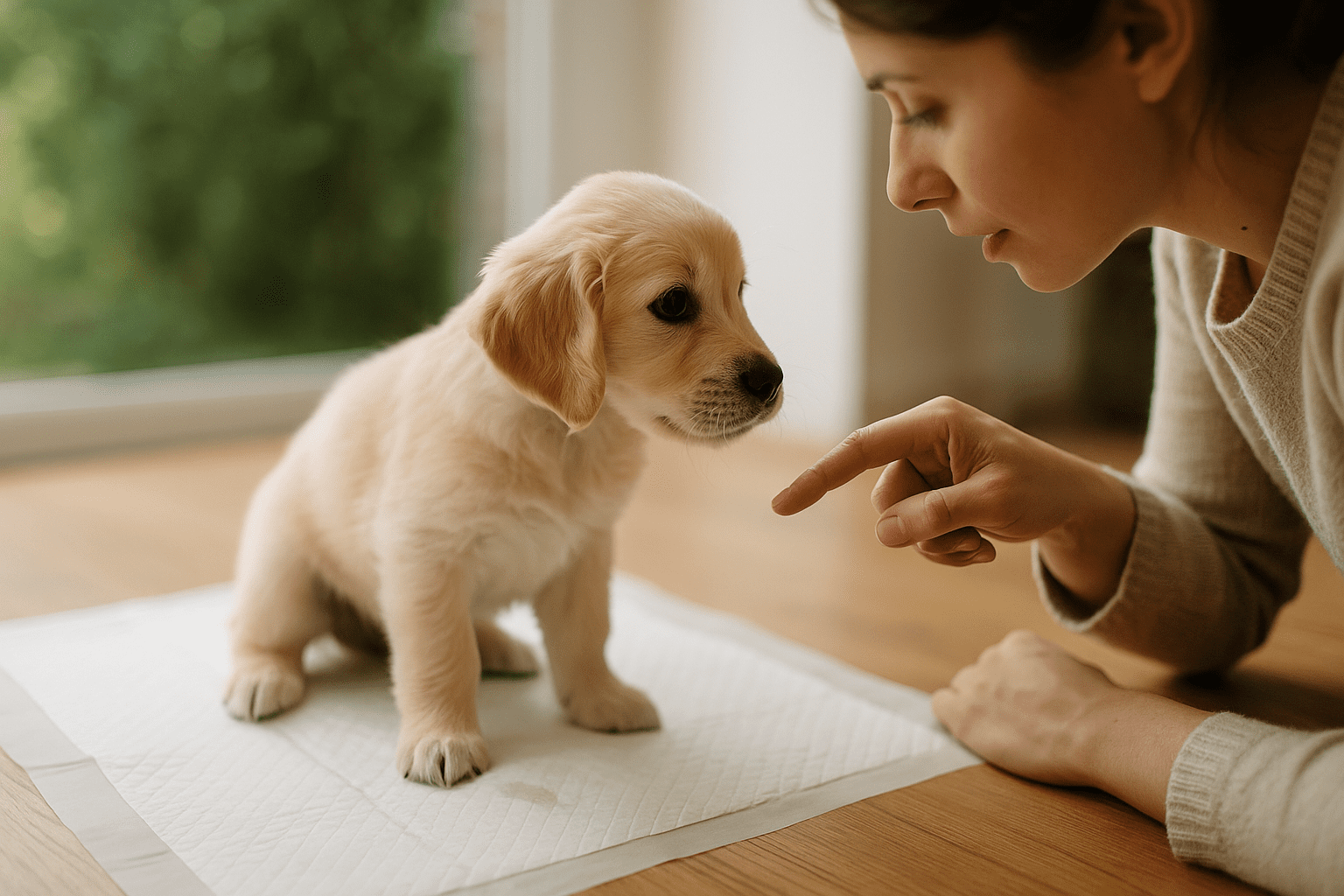 cachorro fazer xixi no lugar certo