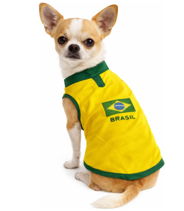 camiseta brasil pet